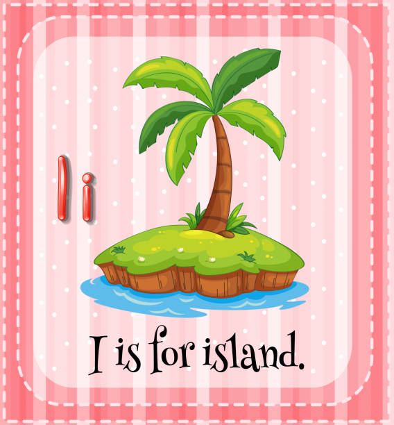 ilustrações, clipart, desenhos animados e ícones de letra i - island education learning letter i