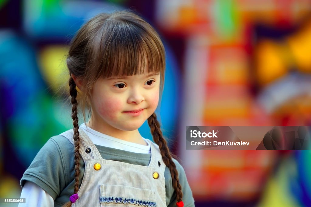 Portrait of beautiful young girl Portrait of beautiful young girl on the playground. Child Stock Photo