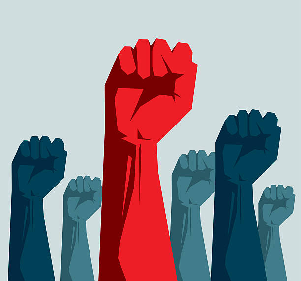 Fist Illustration and Painting protest illustrations stock illustrations