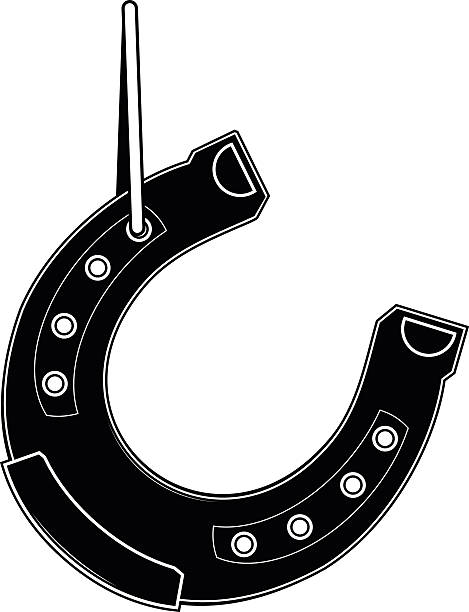 馬蹄型 - horseshoe rusty isolated luck点のイラスト素材／クリップアート素材／マンガ素材／アイコン素材
