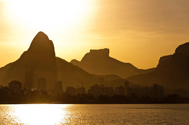 istock Rio de Janeiro Mountains and Lake by Sunset 535372691