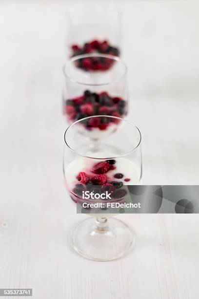 Summerfruit And Yogurt Stock Photo - Download Image Now - 2015, Berry Fruit, Biology