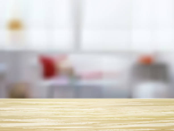 istock closeup of wooden desk and interior 535374505