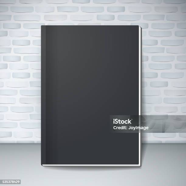 Black Notebook Stock Illustration - Download Image Now - 2015, Book, Brick Wall