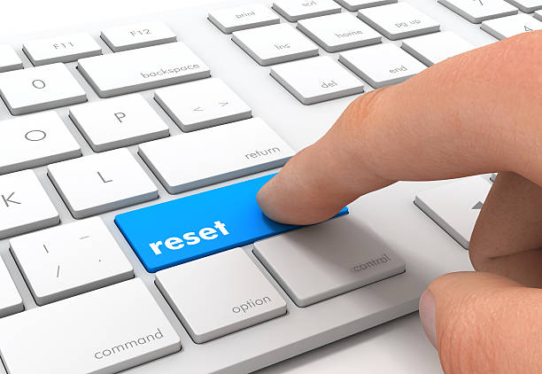 reset reset refresh button on keyboard stock pictures, royalty-free photos & images