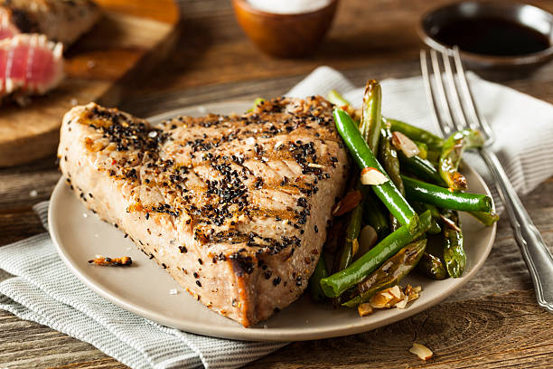 istock Homemade Grilled Sesame Tuna Steak 535380454