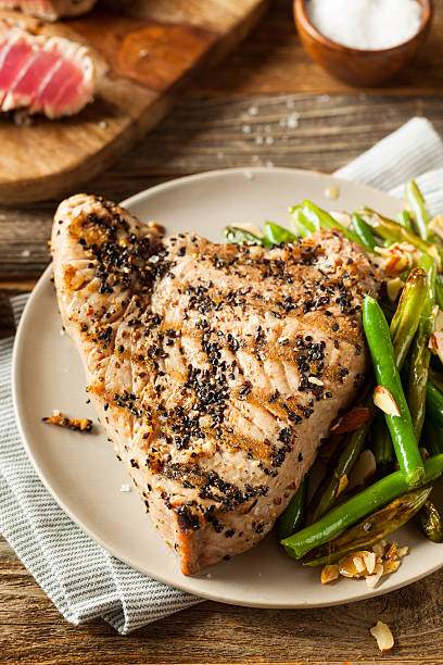 istock Homemade Grilled Sesame Tuna Steak 535385588