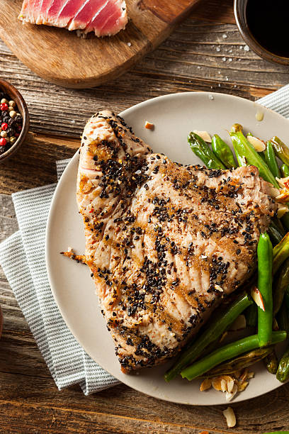 istock Homemade Grilled Sesame Tuna Steak 535386286