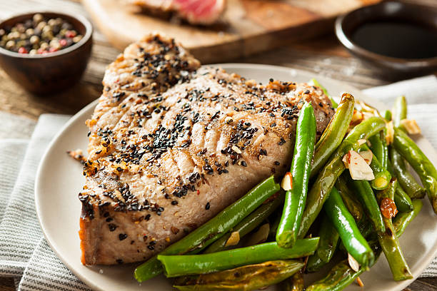 istock Homemade Grilled Sesame Tuna Steak 535388530