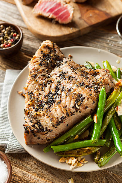 istock Homemade Grilled Sesame Tuna Steak 535389124