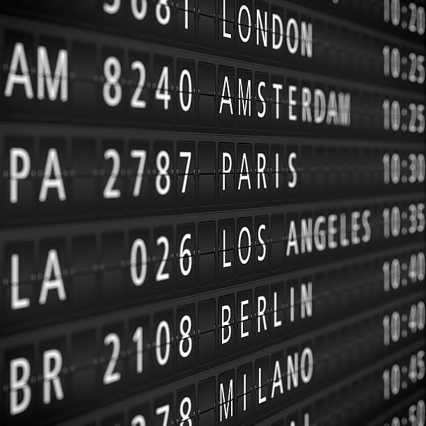istock Airport Departure Timetable 535398329