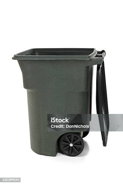 Garbage Bin Stock Photo - Download Image Now - Garbage Bin, Open, Cut Out