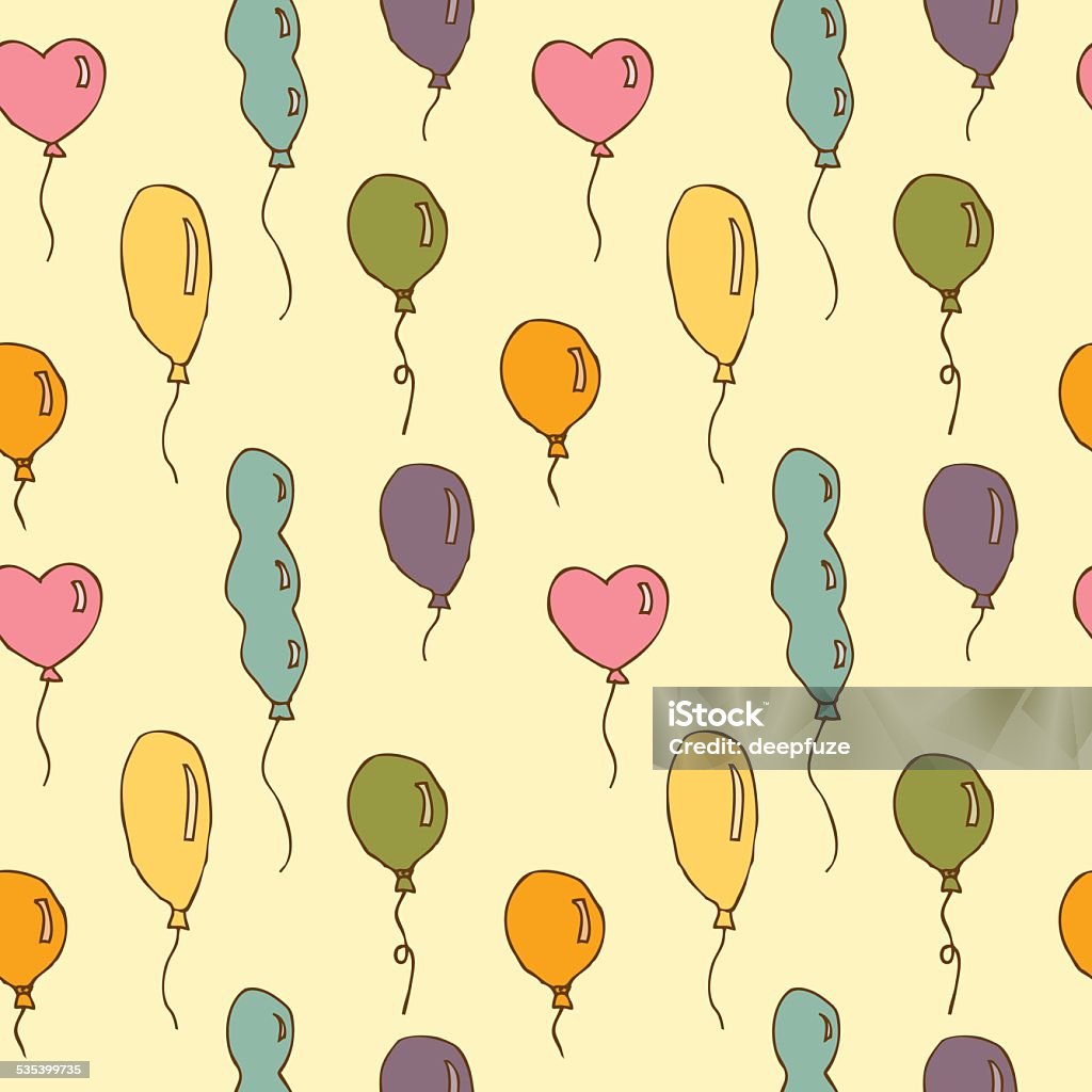 Pattern Bloon Balloon Pattern Stock Illustration - Download Image Now - 2015 ...