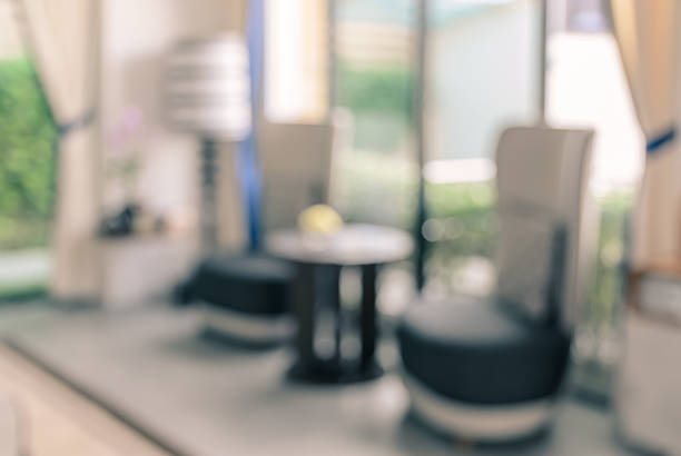 istock Blurred image background of hotel lobby interior 535400590