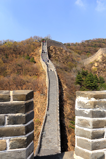 Great Wall of China in Spring, in Beijing
