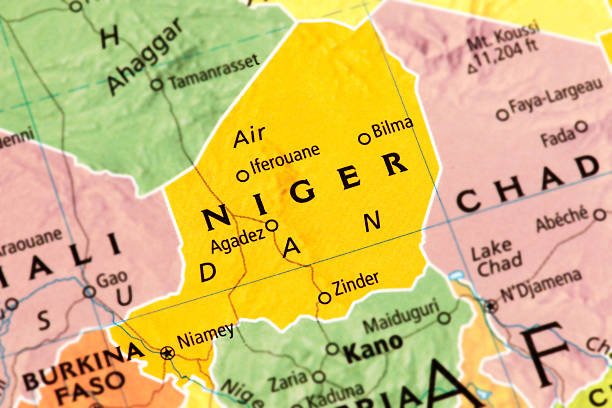 Niger Map of Niger. A detail from the World Map. niger stock pictures, royalty-free photos & images