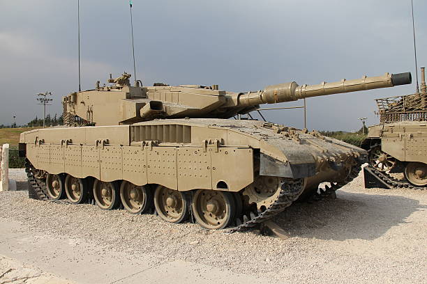 Merkava Mk III tank stock photo