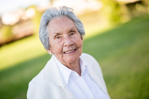 Senior woman enjoying her retirement outdoors