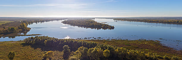 istock river Kama in autumn day 535402562