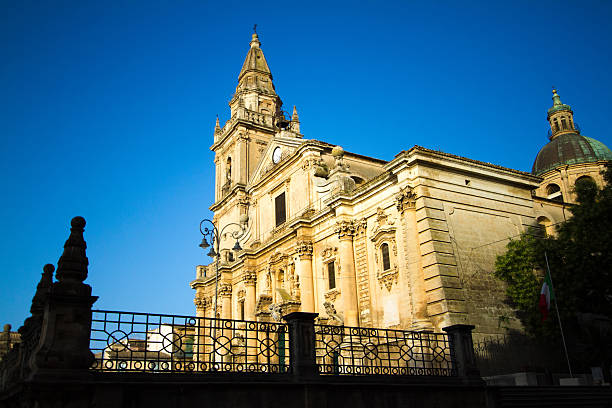 istock Ragusa, Sicily: Cathedral of San Giovanni, Blue Sky, Side View 535406572