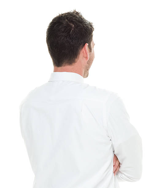 istock Rear view of businessman standing 535406678