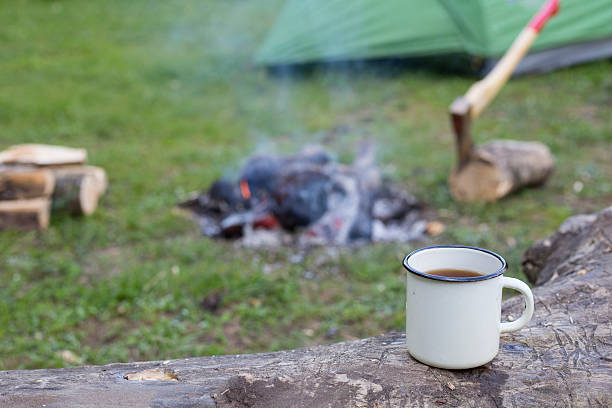 istock Camping in the woods. 535412538