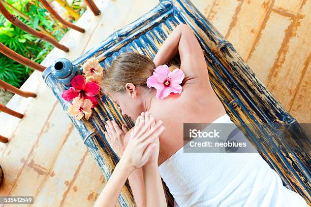 Back Massage Stock Photo - Download Image Now - 2015, Adult, Alternative Therapy
