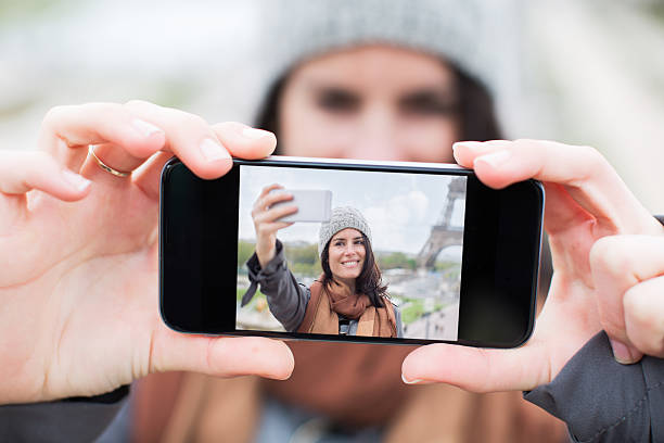 istock Selfie at trocadero near Eiffel tower 535412554
