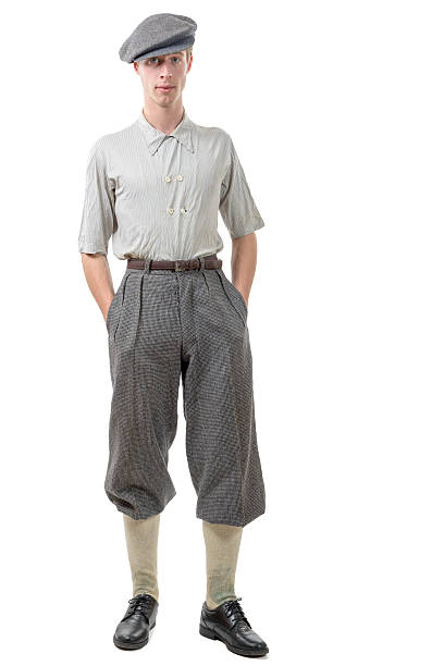 istock young man retro style, 40, vintage clothes 535413230