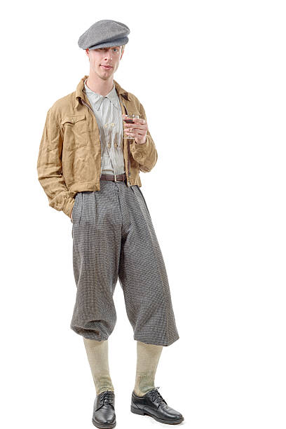 istock young man retro style, 40, vintage clothes 535413442