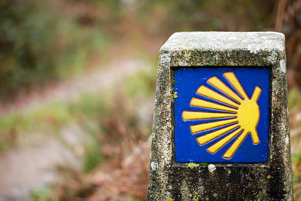 istock Camino de Santiago and venera symbol 535414157