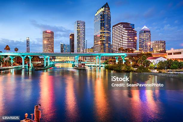 Tampa Florida Skyline Stock Photo - Download Image Now - Tampa, Florida - US State, Urban Skyline