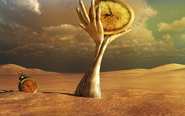 istock Wooden hands and clocks 535415191