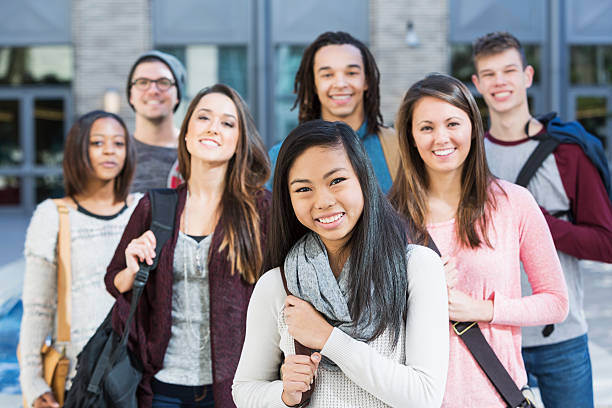istock Group of high school or college students 535415793