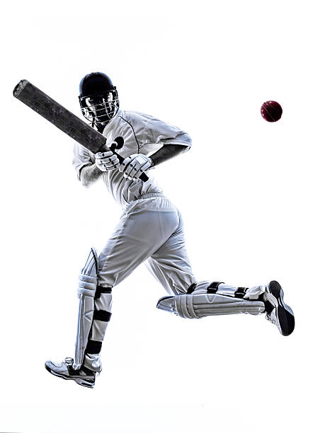 istock Cricket player  batsman silhouette 535416033