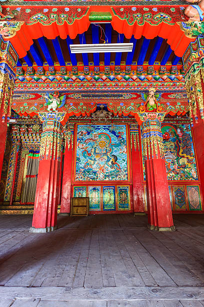istock decorated ceiling and pillar in tibetan buddhism temple 535416299