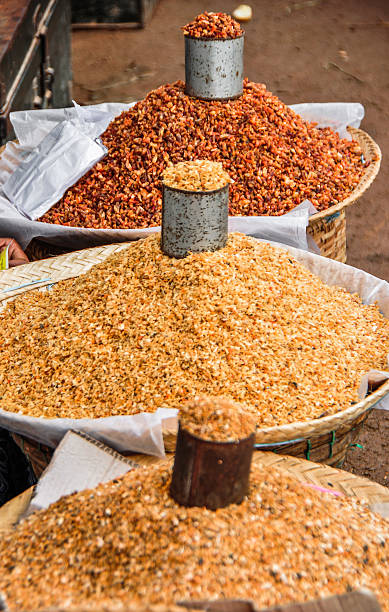 istock Dried shrimps at the marker 535416508