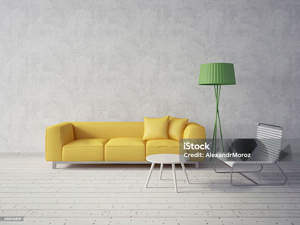 3d interior 3d render. modern interior room with a beautyful furniture. 2015 Stock Photo