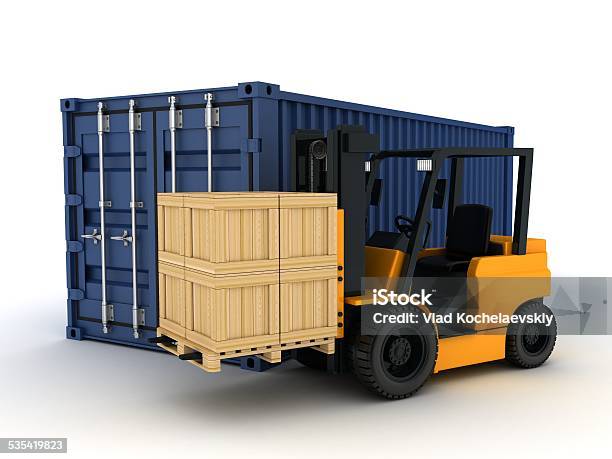 Load Container Photo Loading Container Stock Photo - Download Image Now - 2015, Box ...