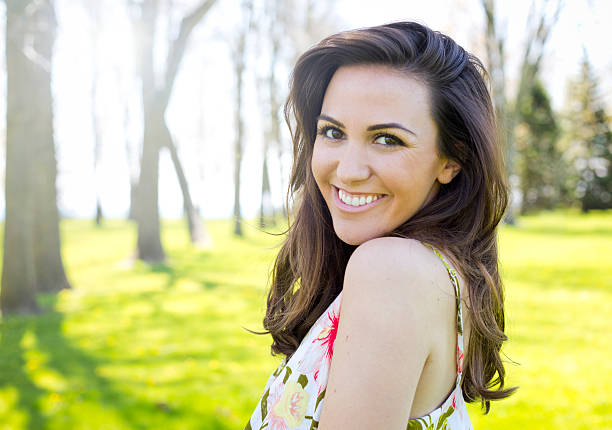 istock casual brunette outdoors 535421520