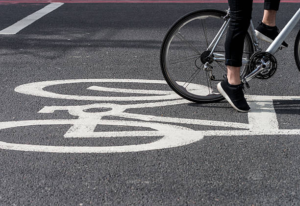 istock Bicycles on bike road 535421818