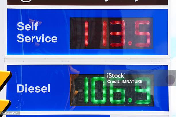 Gas Prices Stock Photo - Download Image Now - Car, Crude Oil, Diesel Fuel