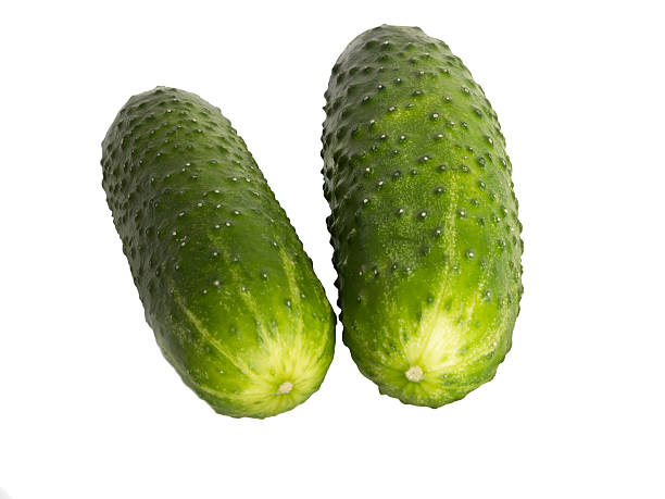 istock Cucumbers isolated on white background 535424750