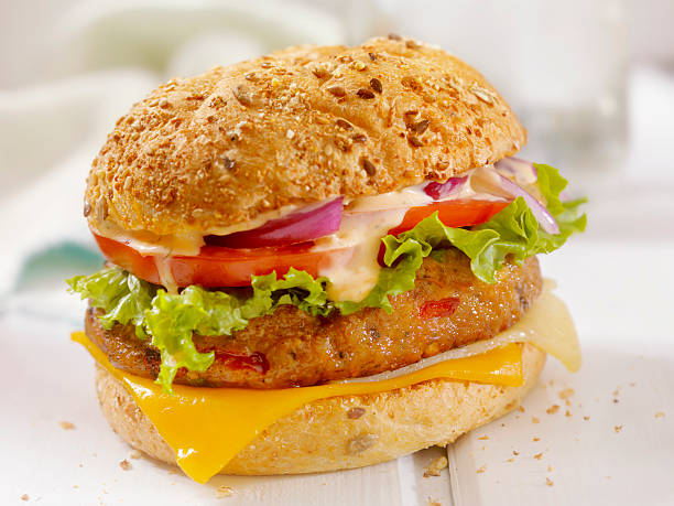 istock Gourmet Veggie Burger with Spicy Mayo 535427430