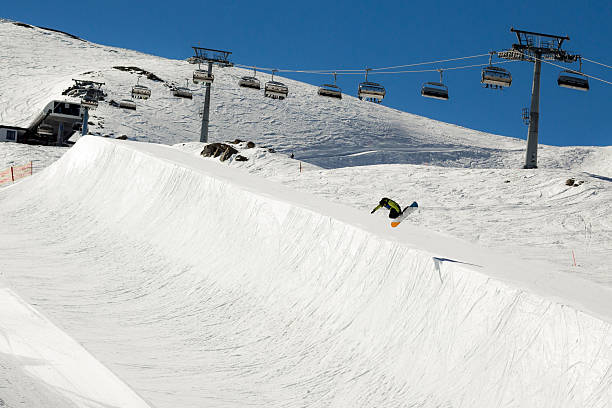 istock Snowboard park at Zell am See – Kaprun ski resort 535427963