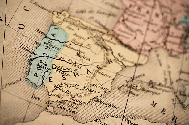 Antique Map | Spain and Portugal 1869