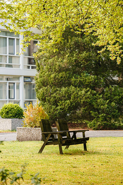 spring garden stock photo