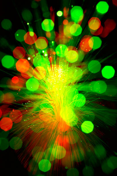 istock Abstract Defocused Light Background - Optic Fibre 535428701