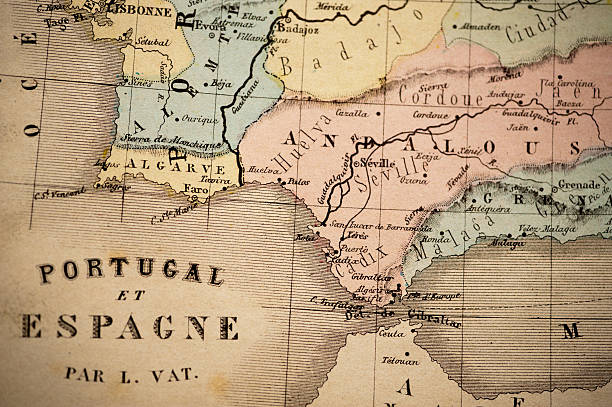 istock Antique Map | Straight of Gibraltar 535430455