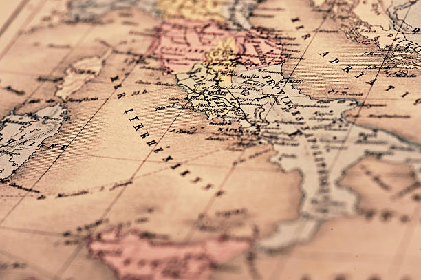 Antique Map | Rome, Italy